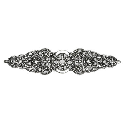 Juliane Grace elongated escutcheon with 18 Swarovski Clear Crystals