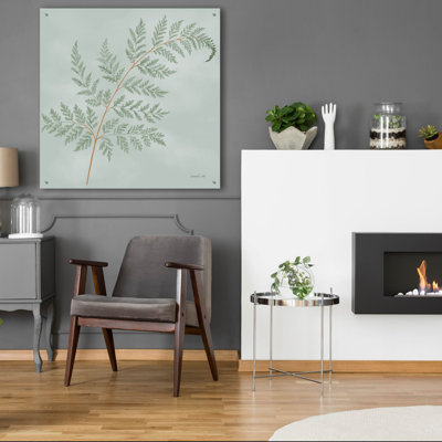 «Fern 1 With Orange» par Danhui Nai, art mural en verre acrylique