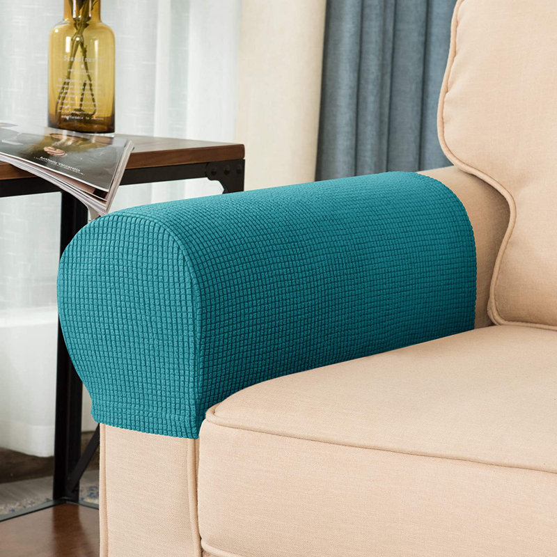 Housse pour fauteuil à coussins carrés Arainy, Bleu sarcelle