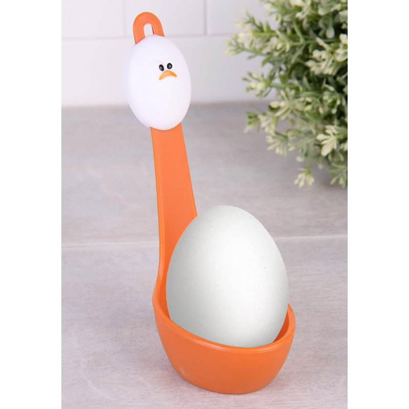 Coquetier sans BPA, 6,3 x 3,1 x 2,4 pouces | 100% plastique durable, conception légère | Idéal pour le petit déjeuner et le brunch, facile à nettoyer | Ne va pas au lave-vaisselle ni au micro-ondes, parfait pour la maison et la cuisine