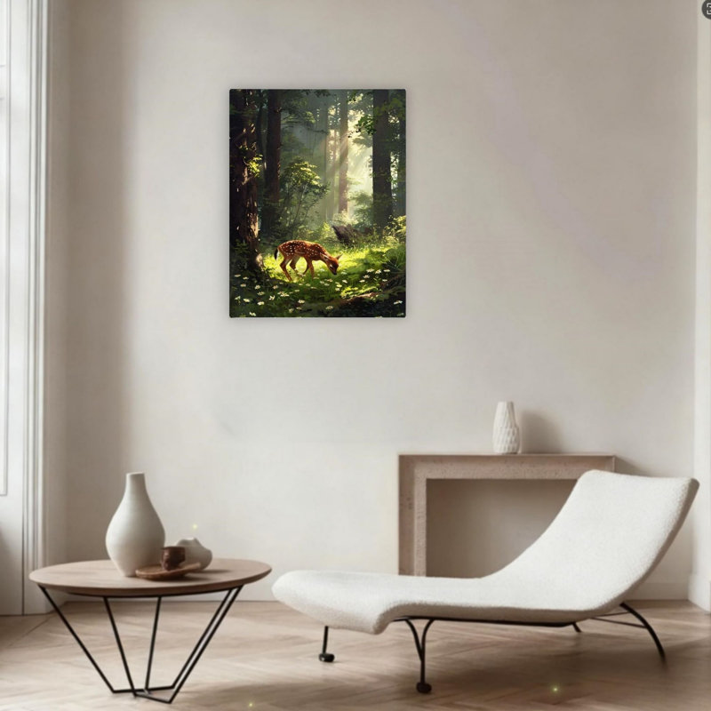 Art mural rétro sur toile sans cadre 24 po x 36 po
