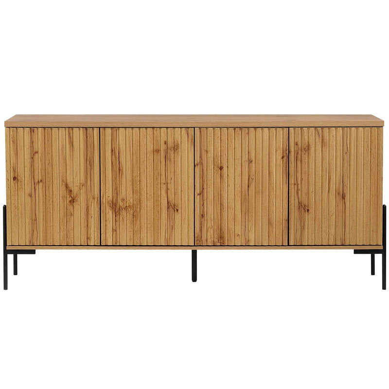 Leeloo 178cm Sideboard, Oak/Black