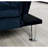 Contemporary Navy Microfiber 2 - Seat Futon Converting To Bed, Made, Extra Support Leg, Smooth Operation Bed With 67"L X 28"W 31"H