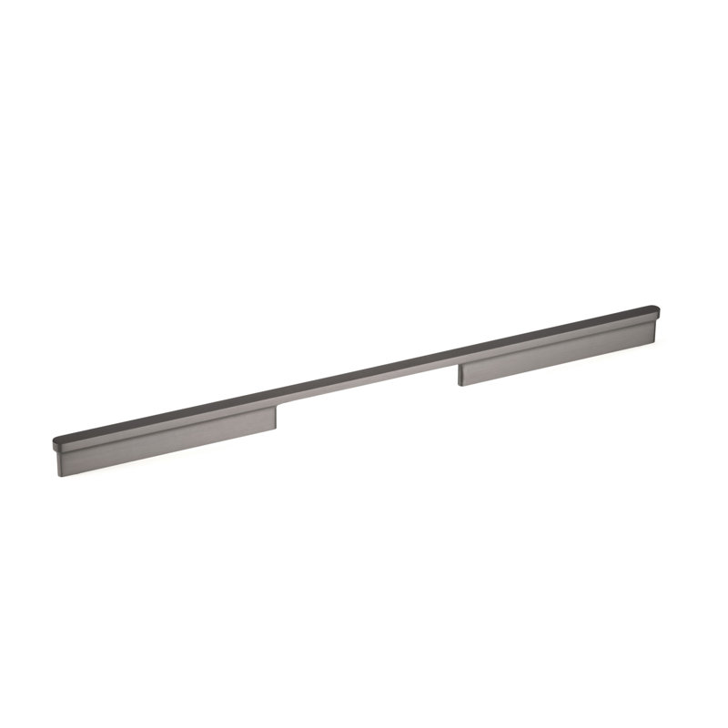 Poignée barre 17 5/8 po en métal, Nickel noir brossé