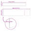 Bordure de jardin en acier rouillé 450 x 10 cm Vidaxl-117247972