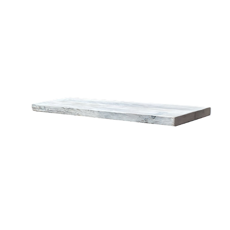 White Wash Reclaimed Wood Bench Top