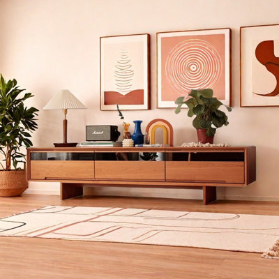 Meuble télé moderne à 3 tiroirs