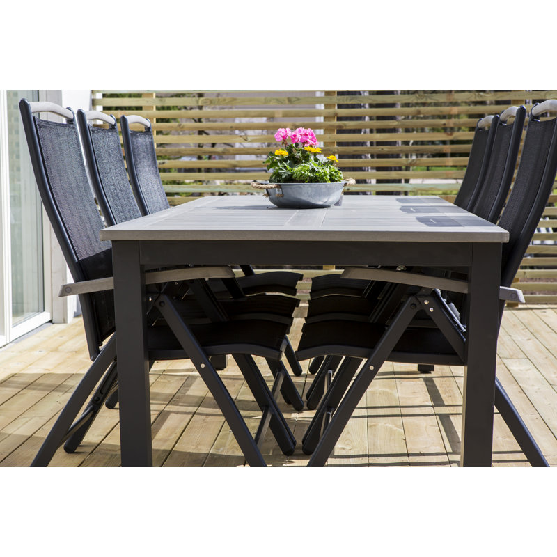 Amariyah Butterfly Leaf Dining Set, Black