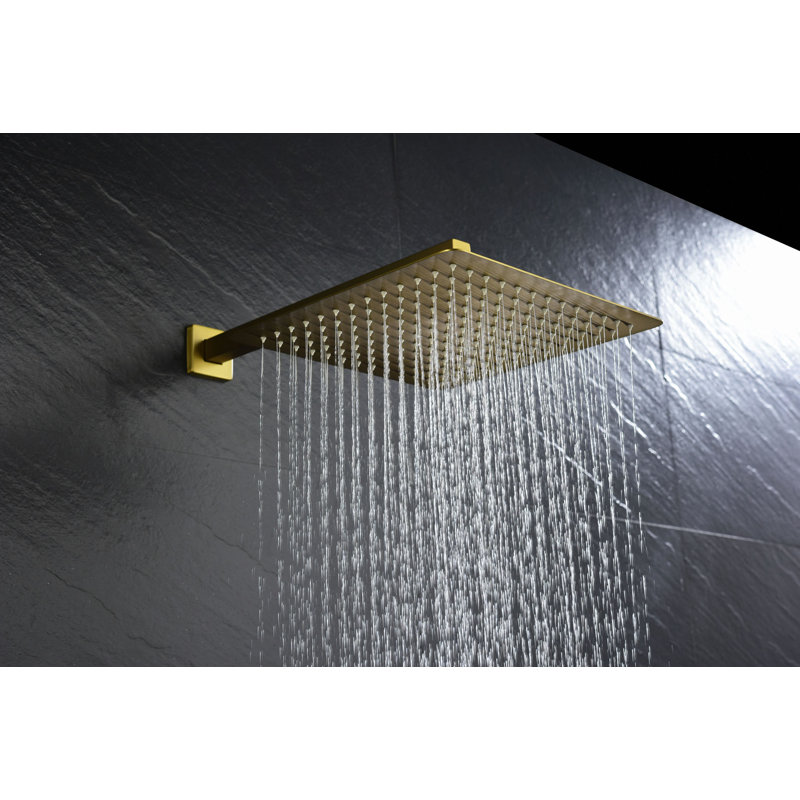 Pomme de douche murale 12 ", Brushed Gold