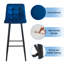 Whitford Upholstered Counter Stool with Metal Frame-1435230762