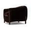 Fauteuil demi-tonneau en cuir véritable Bruno-120200116