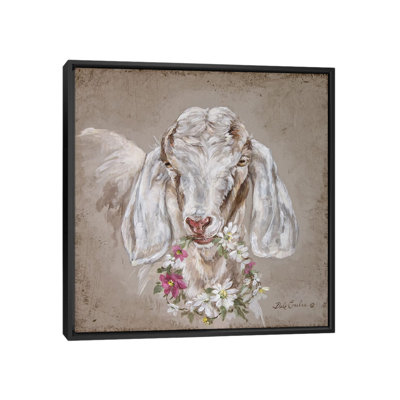 «Goat with Wreath», peinture sur toile