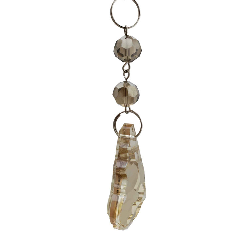 Ornement en forme de poire en forme de poire en cristal (ensemble de 12), Ambre