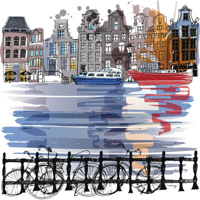 " Amsterdam " by Tatianadavidova Painting Print