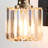 1-Light Bathroom Vanity Light with Fluted Crystal Glass Shades, Matte Black Bathroom Wall Light Fixture-1019428093