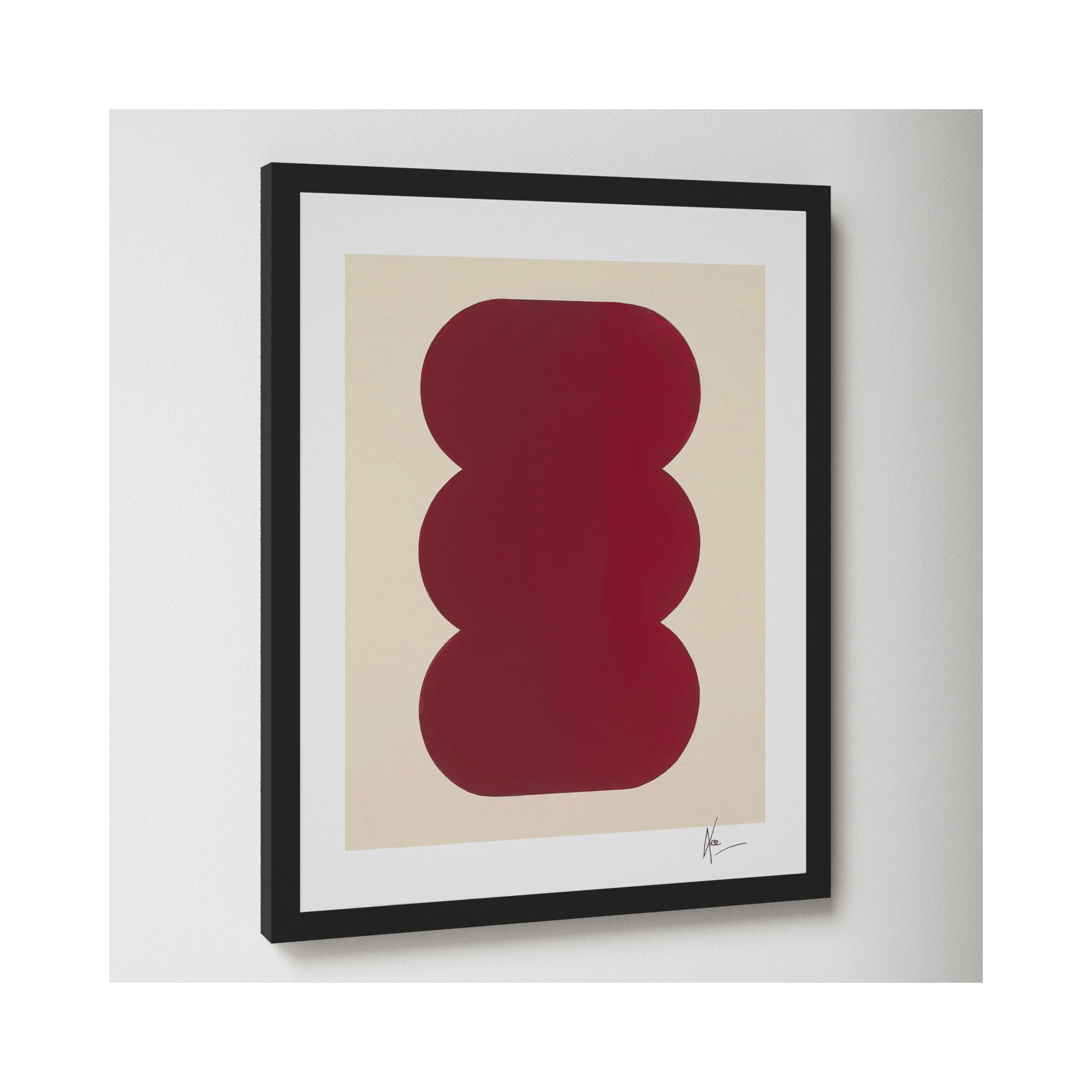 Keyhole 1 by Lee Lessem, 25" H x 20" W x 1.25" D, Black Framed