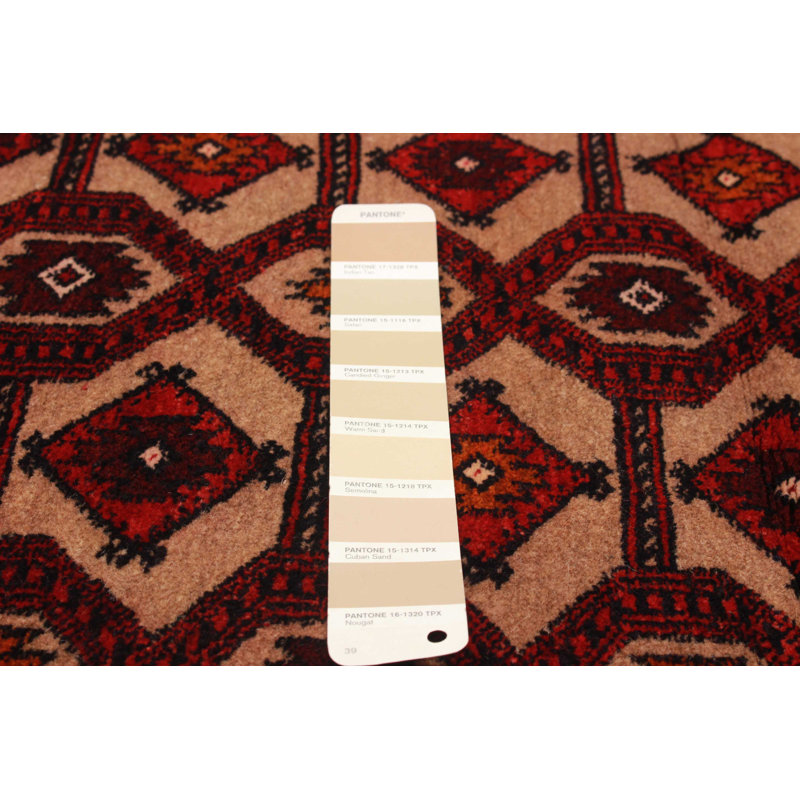 Tapis brun clair Teimani 3 pi 1 po x 4 pi 10 po