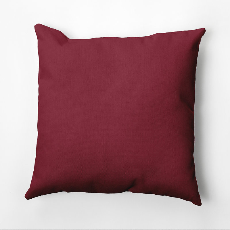 Housse de coussin Ajibola, Rouge Rio, 26 po x 26 po, Polyester/ bourre en polyester