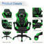 Fauteuil de jeu réglable avec repose-pieds pour bureau personnel, vert-639114871-639114874