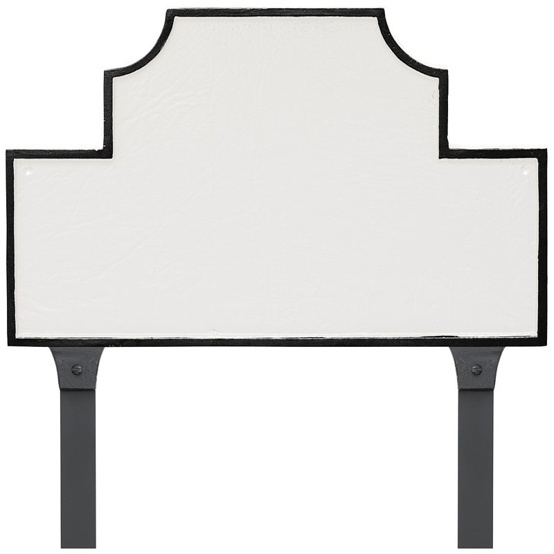 Plaque d'adresse Beckford, Blanc / Noir
