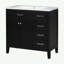 Meuble-lavabo 36 po avec lavabo, armoire de salle de bain avec tiroirs, structure solide et panneau de fibres à densité moyenne-216899501