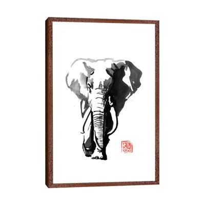 Walking Elephant by Péchane - Print on Canvas