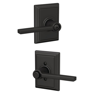 Latitude Lever with Addison Trim Bed and Bath Lock
