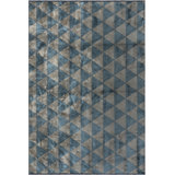 Rapture Contemporary Grandeur Silver Gray/Light Blue Area Rug