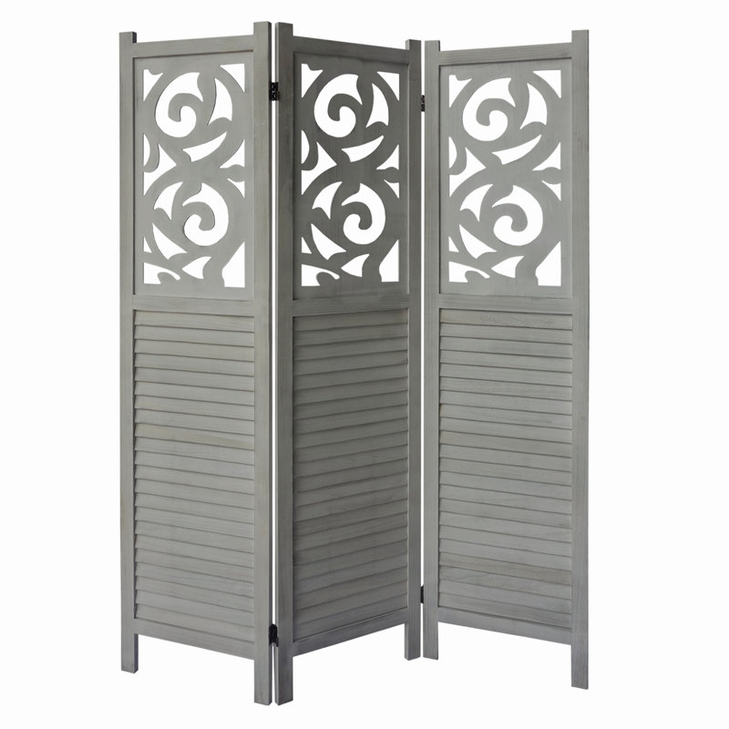 Casta 2'' W x 67'' H 3 - Panel Accent Room Divider