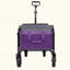 Chariot tout-en-un convertible pliant à 4 roues avec siège et laisse pour chien - Chariot utilitaire pliable robuste pour le camping Magasinage à la plage - Siège polyvalent et espace de rangement
