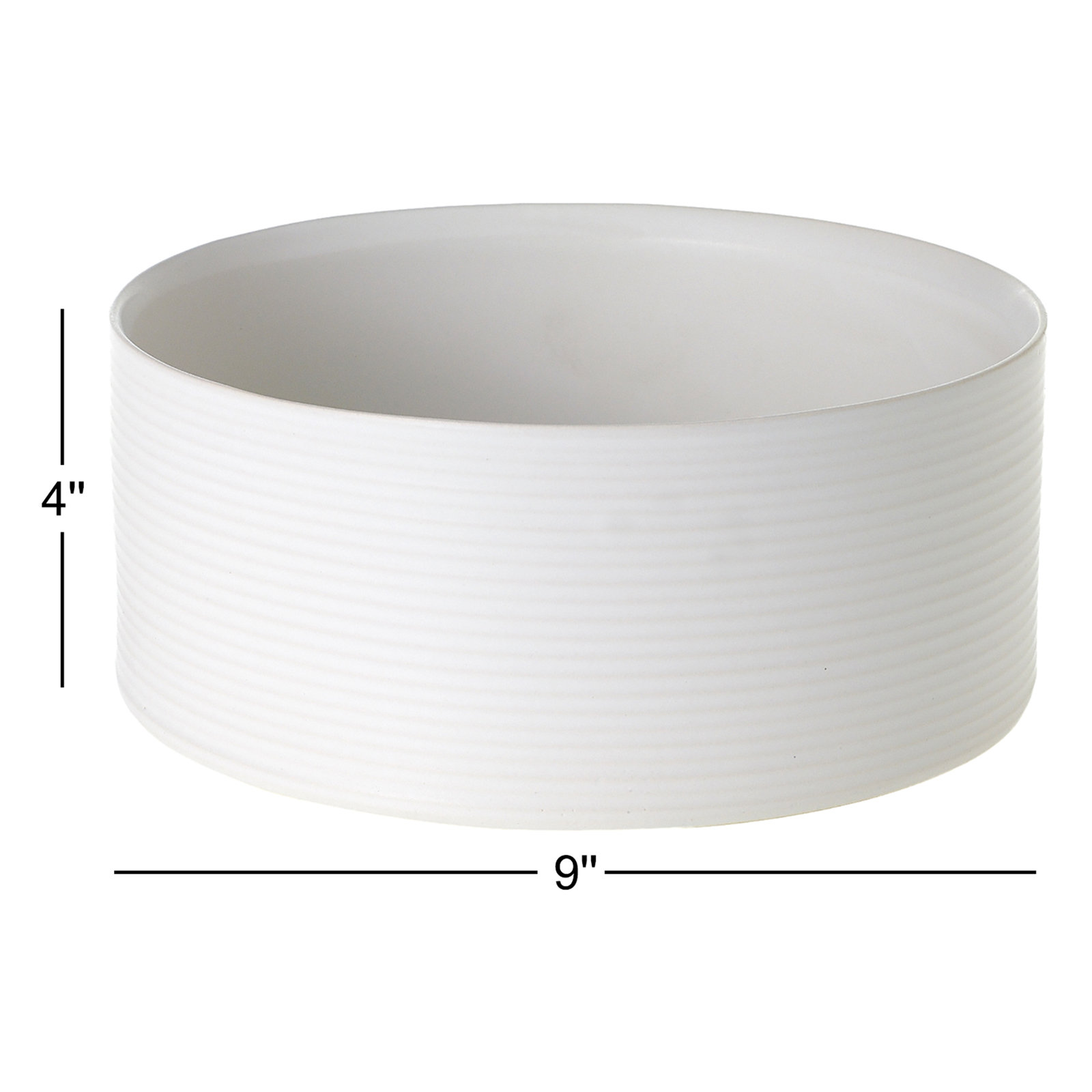 Canella Ceramic Pot Planter, 4" H x 9" W x 9" D