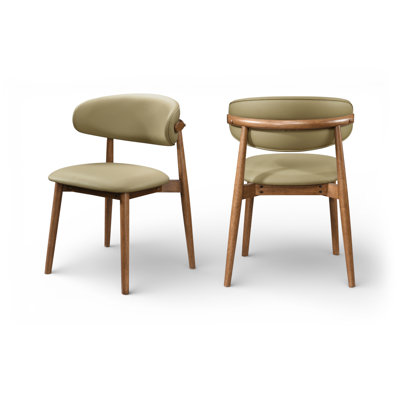 Chaise rembourrée en cuir Leesa