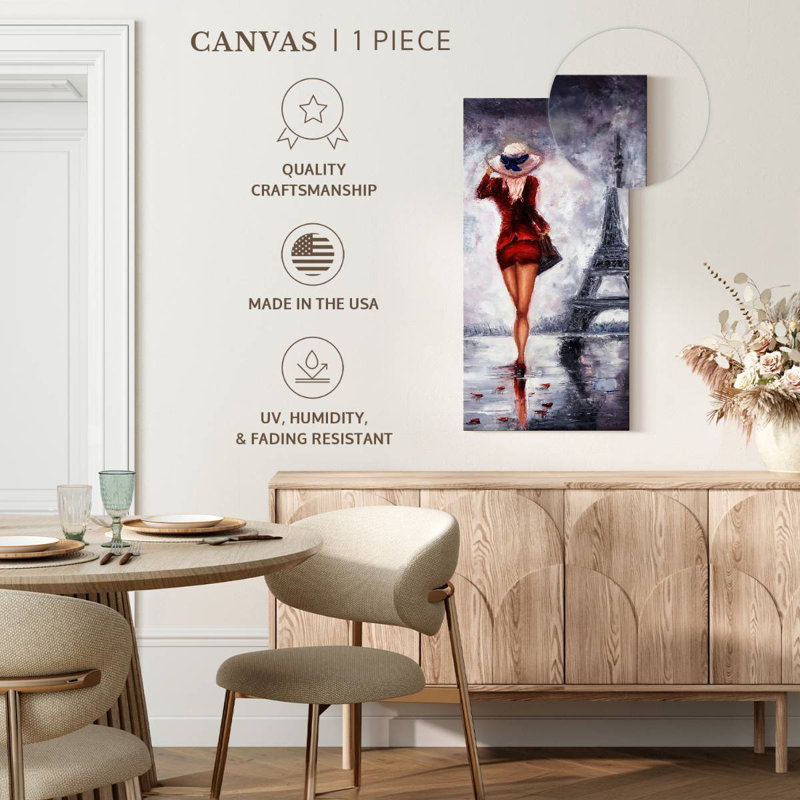 Impression sur toile tendance, H 24 po x l 12 po x P 1,25 po