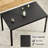 Dining Table For 4-6 Person,47" Rectangular Wooden Dining Table Top And Metal Frame For Home Kitchen Dining Desk