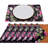 Black Floral Cork Backed Placemats For Kitchen Decor Dining Table Decor Scratch Heat Stain Resistant