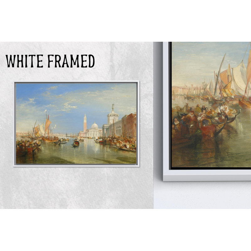 Décoration sur toile Venise: reproduction de porche Madonna della Salute, 1P, Hauteur : 35,5 pouces x Largeur : 47,3 pouces