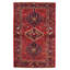 Tapis rouge en laine unique 4 pi 7 po x 6 pi 11 po Anadol
