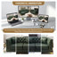 Canapé Chesterfield modulaire 1 place en similicuir vert de 40,1 pouces avec capitonnage à boutons et accoudoirs à garniture métallique