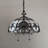 Glenover Tiffany Pendant Lights Fixture Stained Glass LED Bulbs Included 16”W*16”D*75”H-1067519741