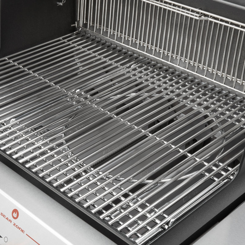 Weber Genesis Prem 335 Gas Grill, 3 Burner, Stainless Steel