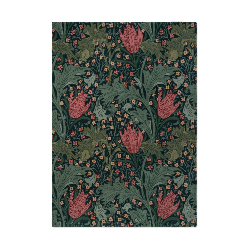 MORHUN Lent, Indigo;Madder, Rectangle 5'7 x 7'10