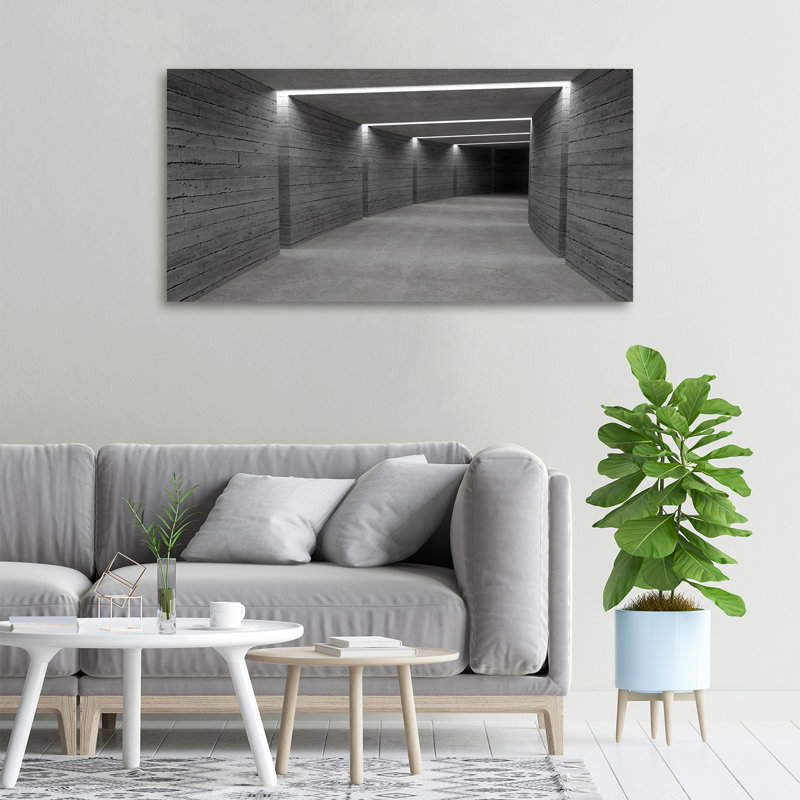 Concrete Tunnel - Wrapped Canvas Print