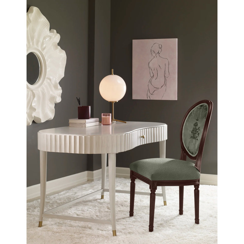 Helena Upholstered King Louis Back Side Chair, Espresso, 9953 Willow