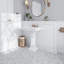 4 x 12 Bianco Carrara Marble Tile
