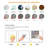 5.91'' W x 5.91'' L PVC Peel and Stick Field Tile