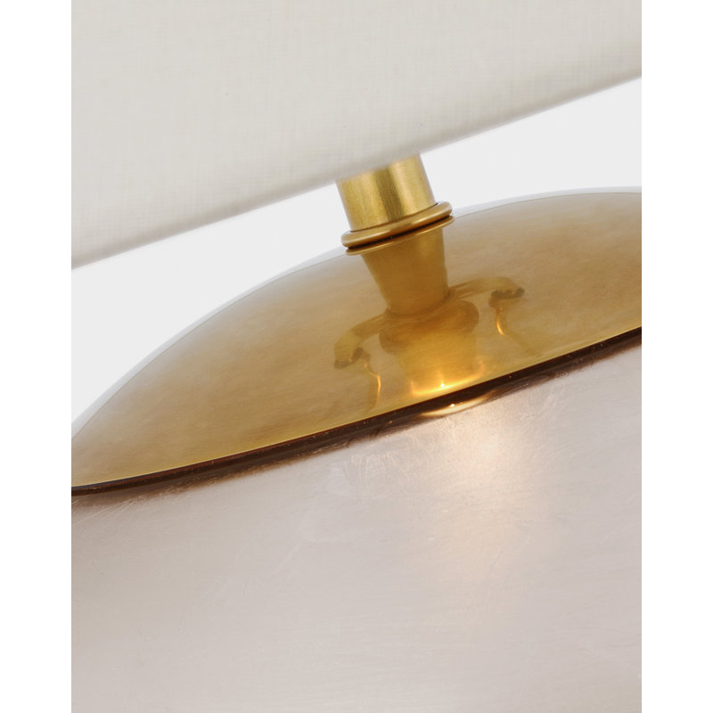 Morton Table Lamp, Burnished Silver Leaf