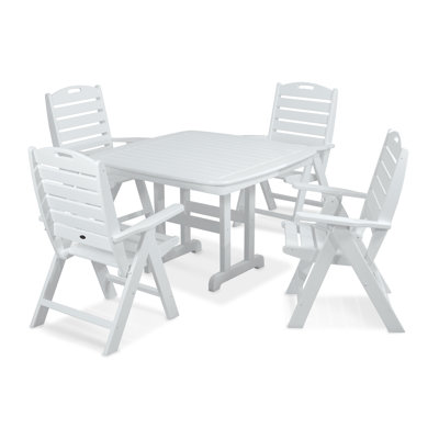 Yacht Club Highback 5-Piece Dining Set by Trex Outdoor