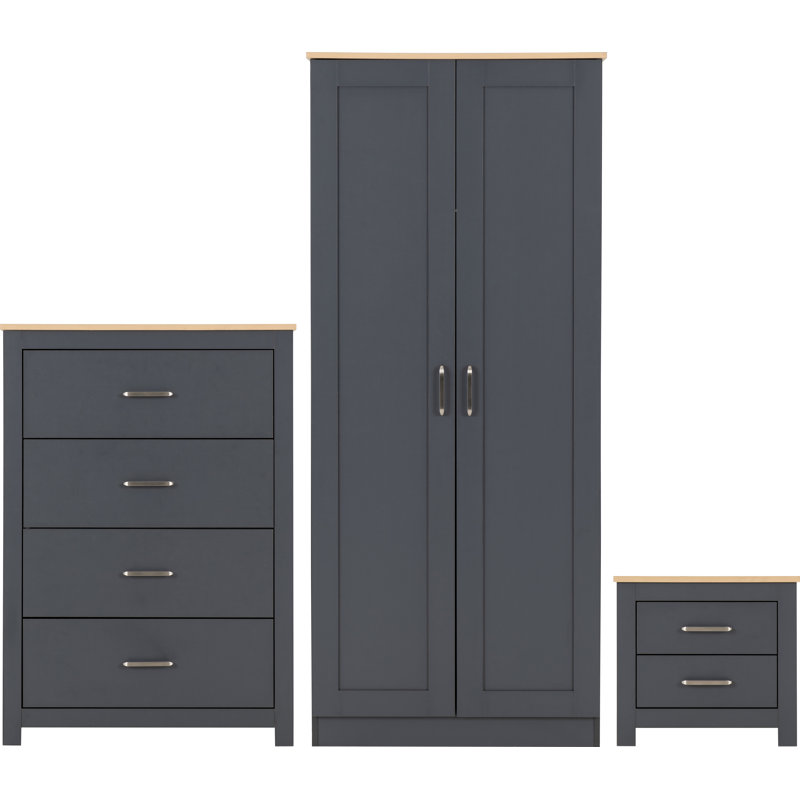 Nicu Piece Bedroom Set, Grey