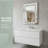 36x24-inch Crystal Rhinestone Rectangular Wall Mirror