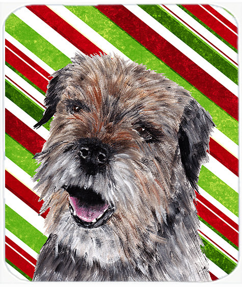 Planche à découper en verre à sucre de noël east urban home terrier cann